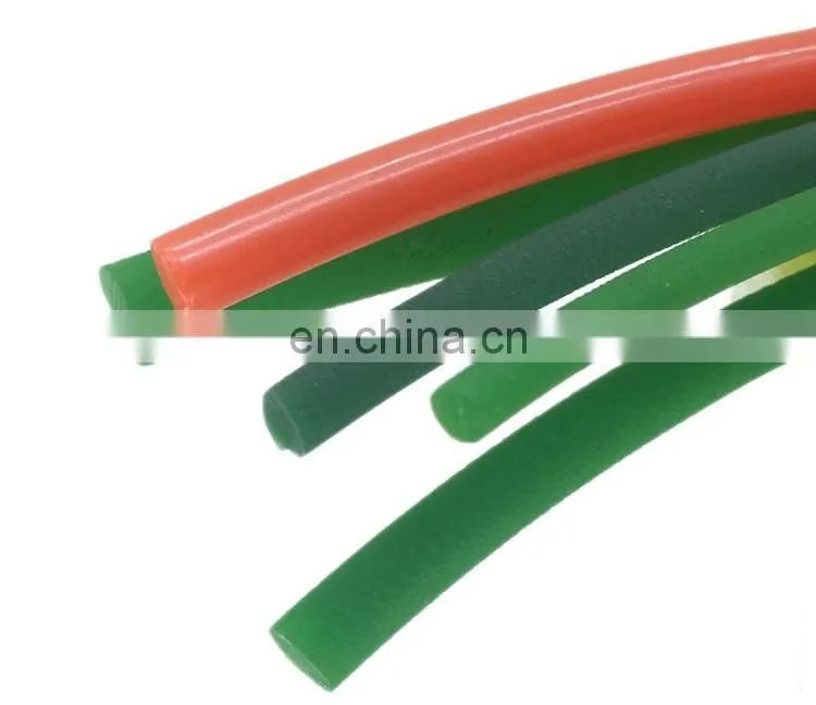Orange color rough smooth PU timing belt round belt
