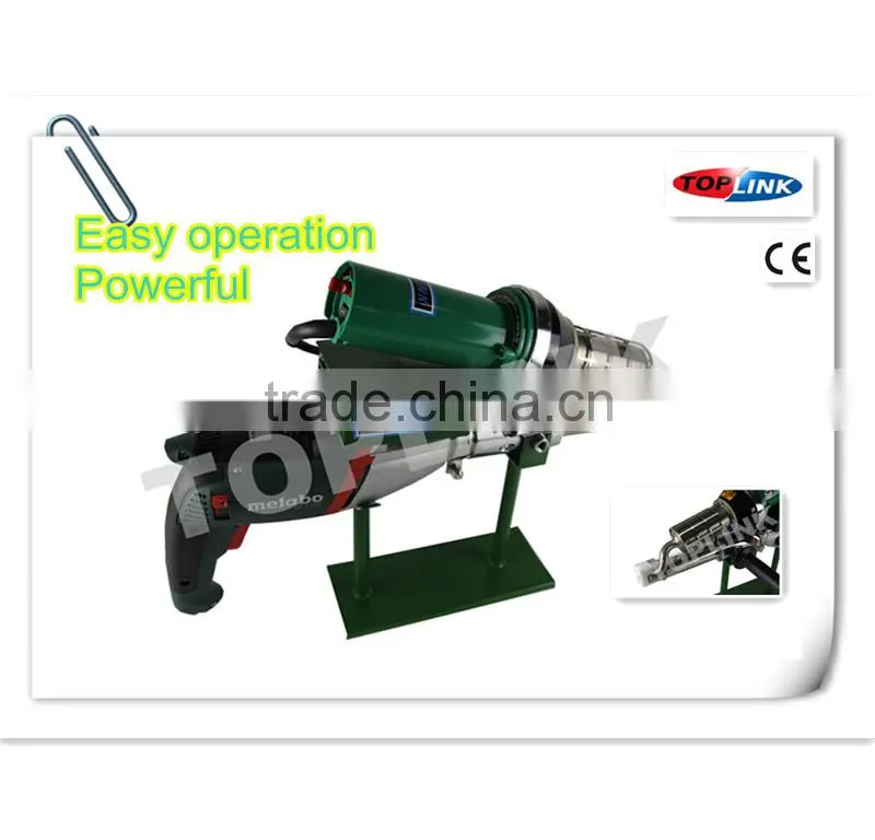 Humanized structure and easy operating plastic extruding welder