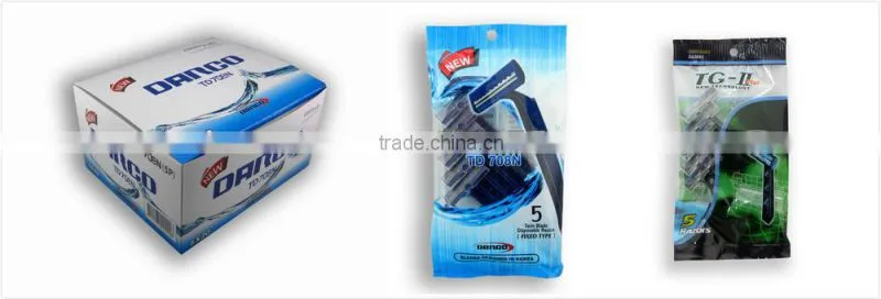 D211L twin blade Lube strip plastic handle shaving razor
