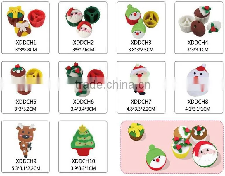 Hotsale Cheap Chinese Stationery 3D Tiger Cute Animal Rubber Eraser