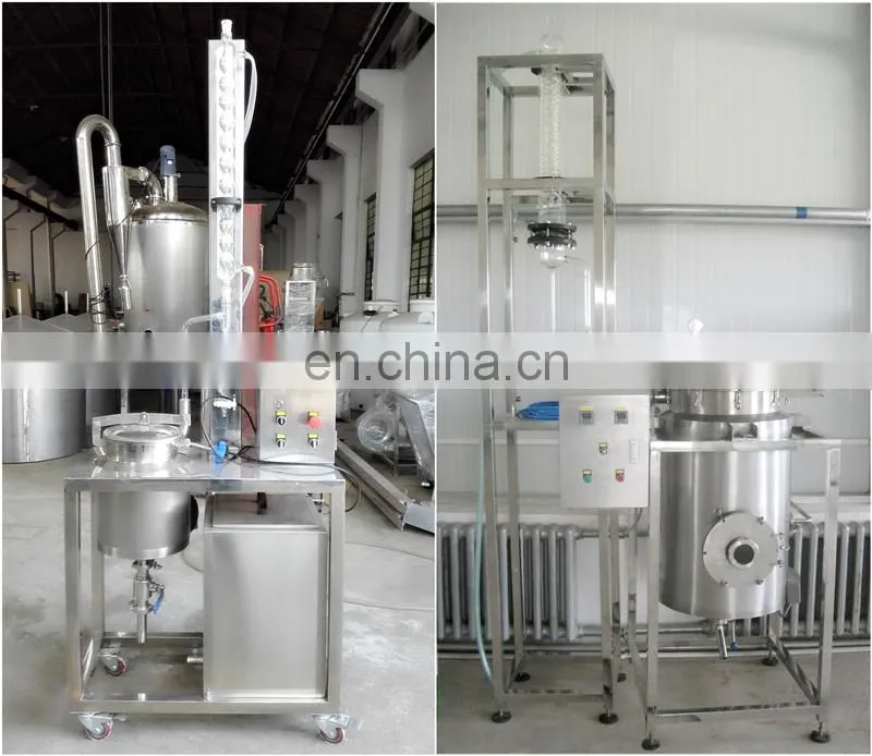 Mini essential oil distillation equipment lab essential oils extracting machine laboratory steam distiller cheap price for sale