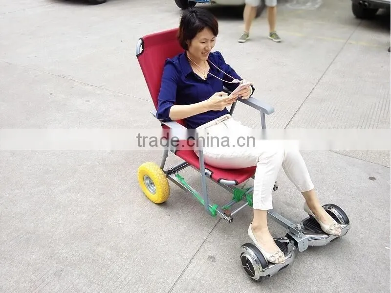 Sunnytimes Aluminum Frame with beach chair hovercart for 2 wheel hoverboard scooter