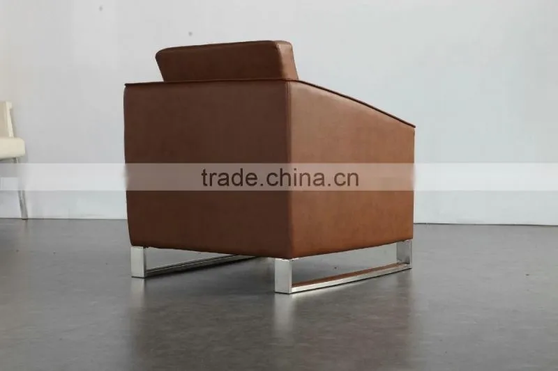 2016 Genuine leather sofa single seat item 8055
