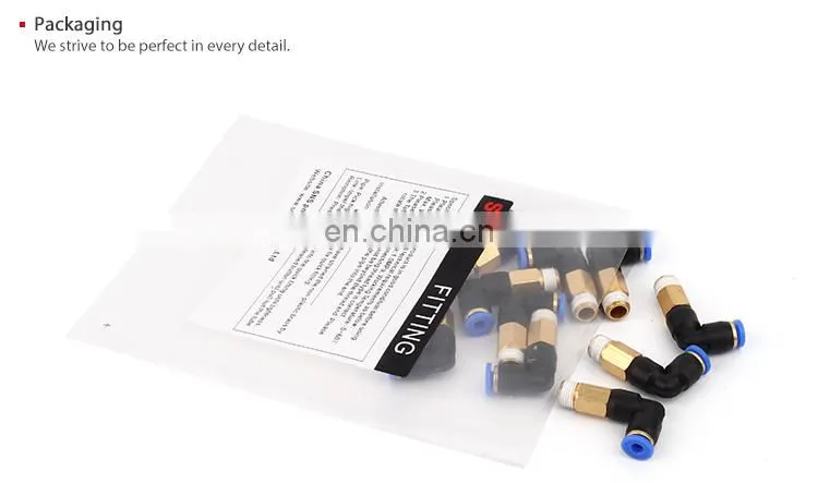 Manufacturer wholesale SNS SPLL Series Pneumatic Elbow Male Thread Quick Connect Pipe Fittings Tube Joints