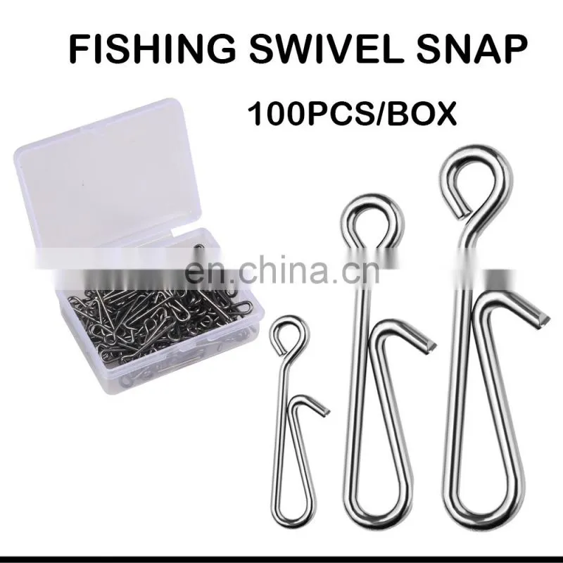 JOHNCOO Fishing Lock Hanging Snap Bass Fishing Swivel Snap Carp Fishing Pin Snaps
