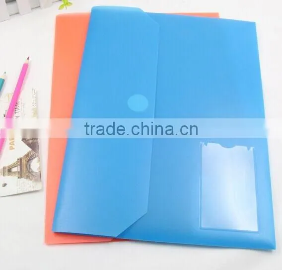 Document Bag Type and Bag Shape plastic document bag with name card