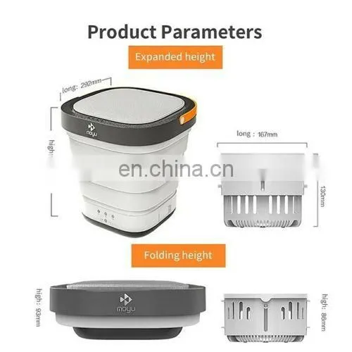 Moyu Mini Portable Washing Machine XPB08-F2 2 in 1 Portable Foldable Mini Washer Clothes Washing and Spin Dryer for Home Travel