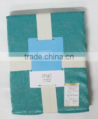 1PC Polycotton Oval Jacquard Tablecloth