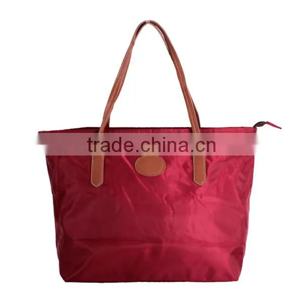 Quality Waterproof Resistant Nylon Shopping Bag Fashion Lady Nylon Bag