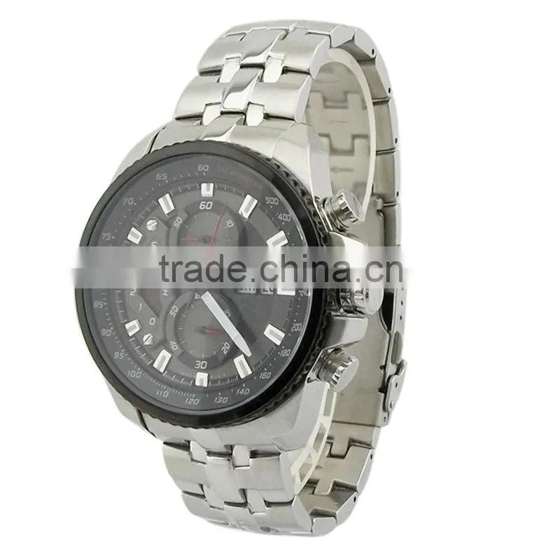 2014 good quality stainless steel wrist yellow watch