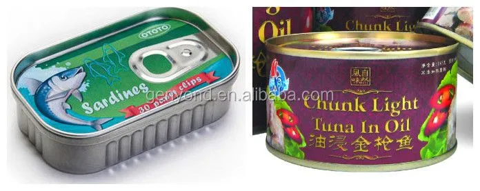 Complete Canned Fish Processing Line / Sardines Canning Machine
