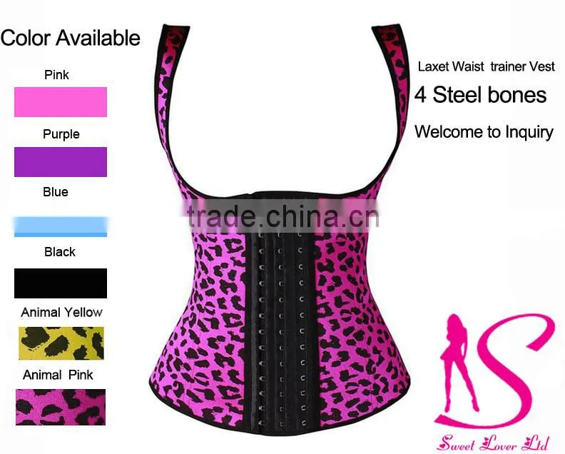 China 2016 Steel Boned Corset Latex/Spandex Waist Cincher waist trainer For Women and Man