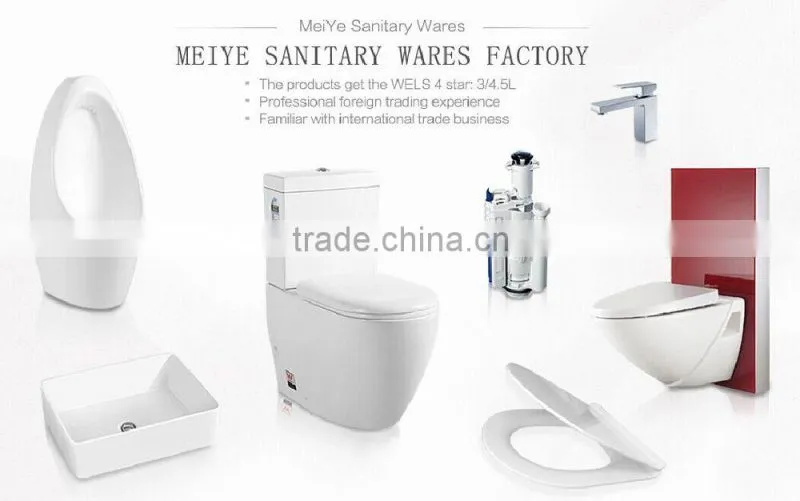 WC-1020 One-Piece S-Trap Toilet with Geberit or R&T Flush Valve & Soft Closer Seat Cover Ramp Down, Water Closet Toilet Bowl