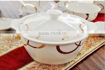 56 pcs spanish style dinnerware set