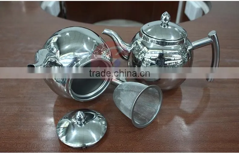 Stainless Steel Delicate Spout Coffee pot/ china tea pot infuser