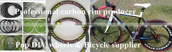 Sonatacarbon mtb carbon tubular wheels 650C MTB 26inch 22mm clincher carbon bicycle wheels with 3K glossy