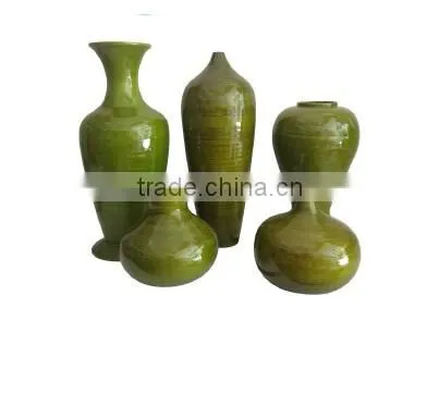 modern design for lacquer bamboo painting vase