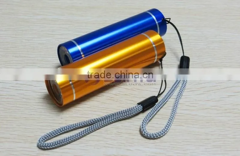 Column Color Portable 1W LED Flashlight
