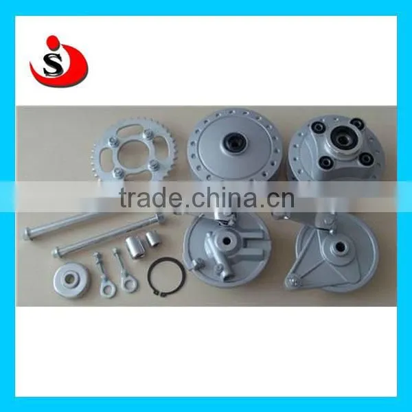 TVS motorcycle rear drum wheel hub,motorcycle aluminum wheel hub with disc brake,with top quality