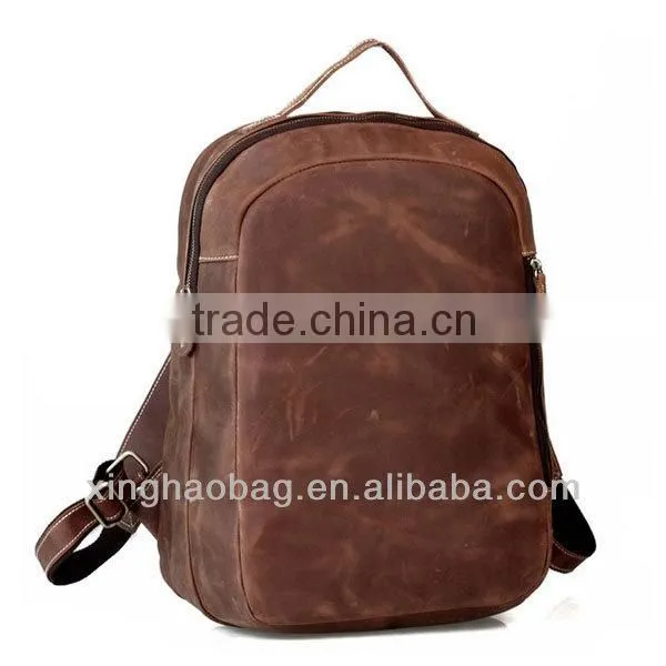 Laptop bag 2014 genuine leather laptop backpack bag