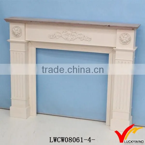 farm shabby style solid fireplace wood