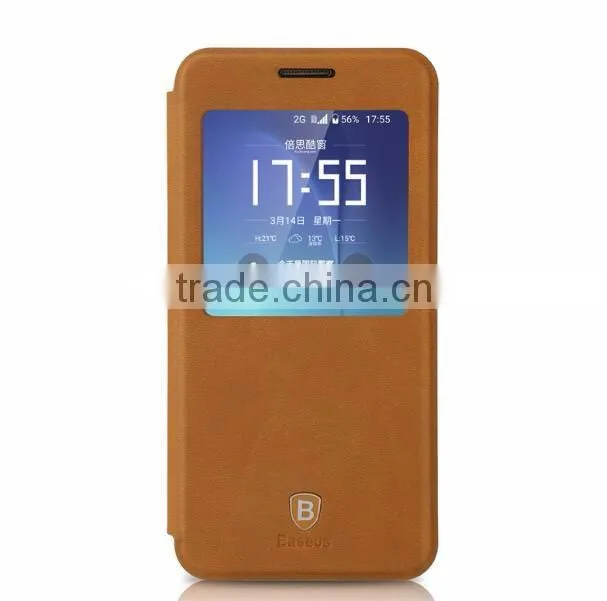 Original Baseus View Window Leather Case For Samsung S7 Terse Series PU Leather Flip Cover Case For Samsung Galaxy S7 TB-0236