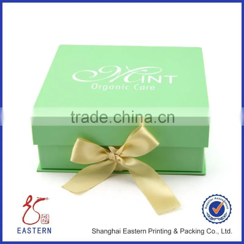 Ribbon Tie Gift Packaging Boxes/Cardboard Box With Ribbon Tie