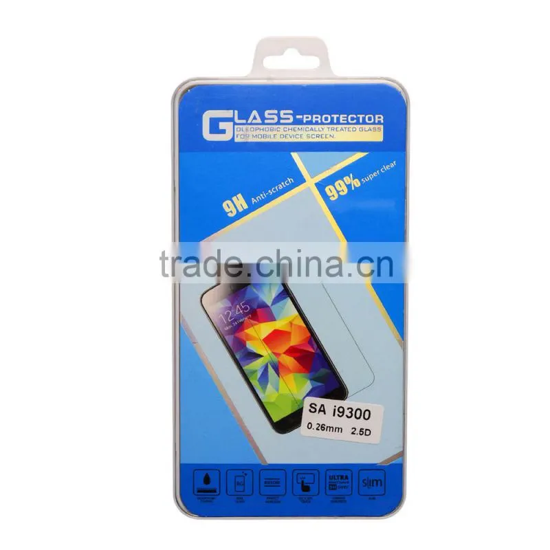 Hot sell S3 film protector,tempered glass screen protector for Samsung galaxy S3