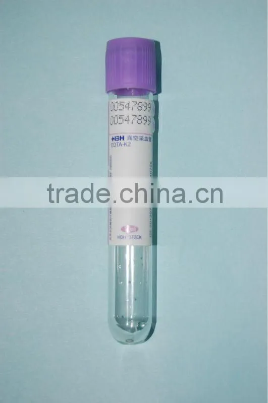 Disposable Vacutainer blood edta tube(CE,ISO approved)