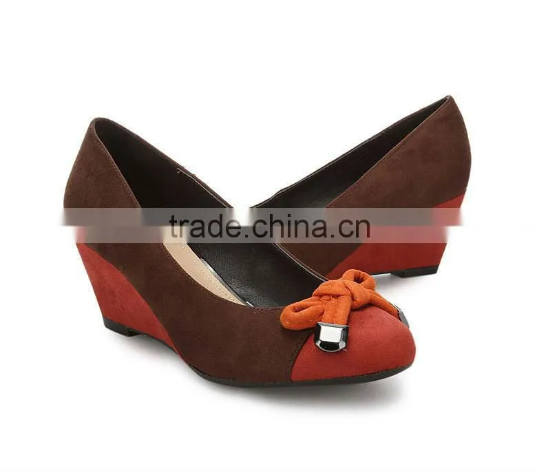 comfortable wedge heel women shoes made in china