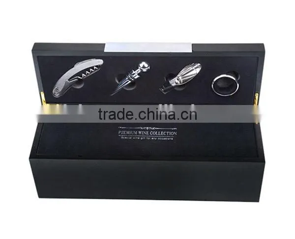 Fashion Unique Design Handmade wine glass leather box