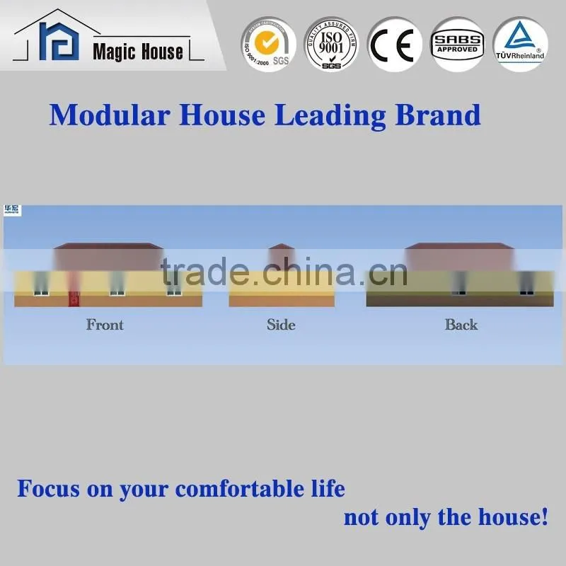 good thermal insulation comfortable portble prefabricated house/ luxury prefab homes