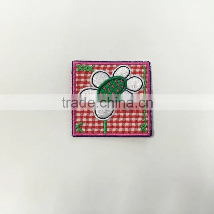 Custom high density iron-on personalized embroidery patches for clothing