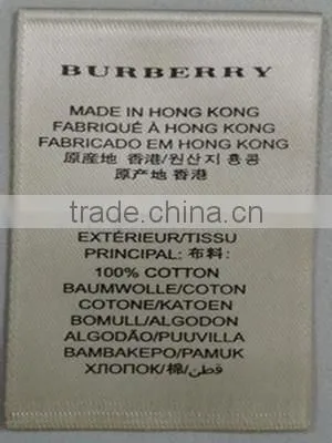 factory custom washable swimwear care label