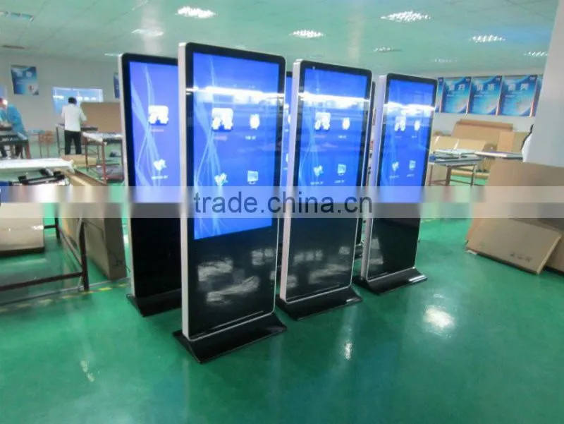 Floor standing big screen 46 inch LCD ad player for ground stand
