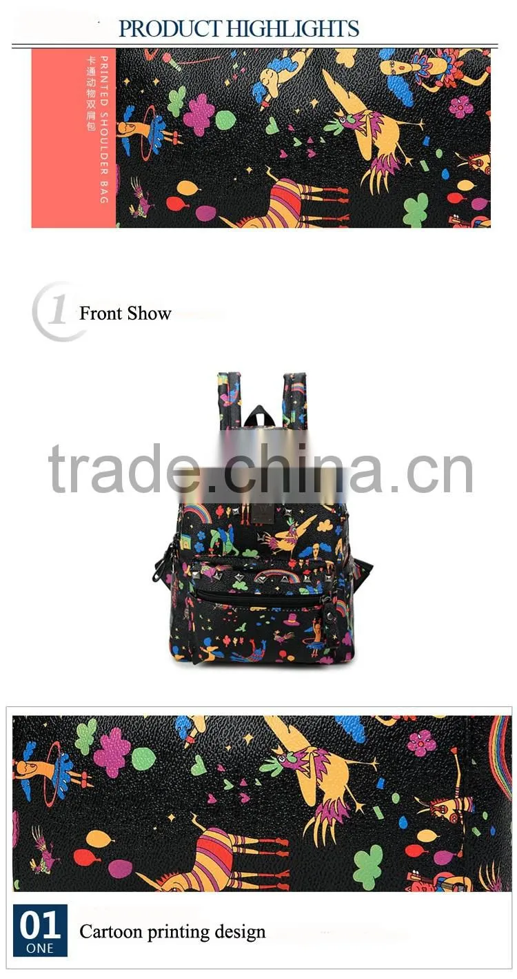 China suppliers wholesale custom deer design 3D print backpacks