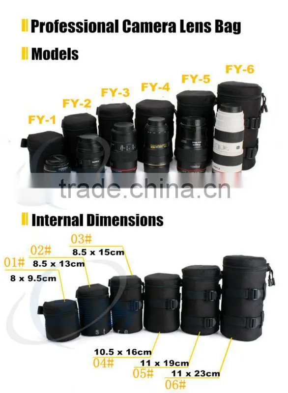 Hot Selling Camera Pouch For Various Camera Lens