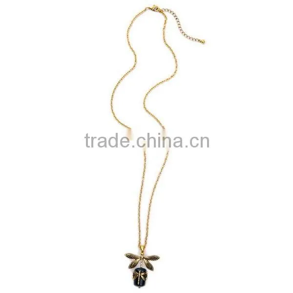 Gold Filled Dragonfly Charm Necklaces