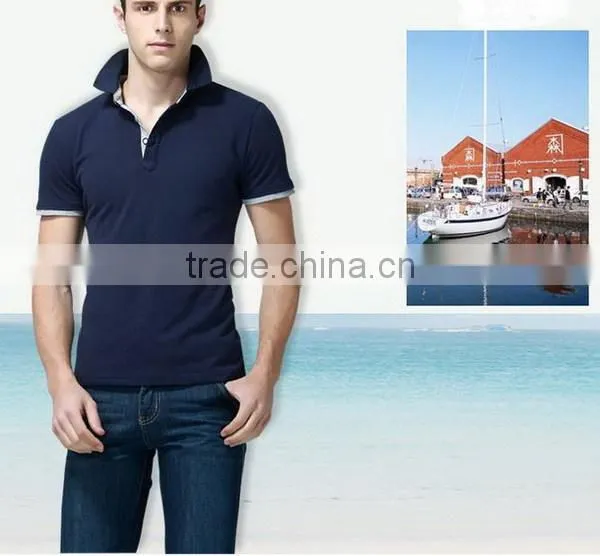 New new coming striped men's two color polo shirts