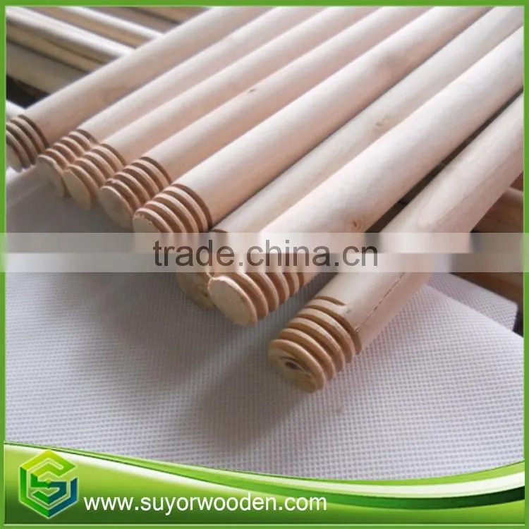 smooth surface broom stick mop natural wooden handle for garde tools