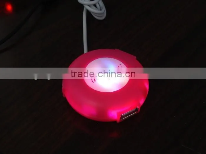 Round shape weblink 3 port usb hub loaded with your website