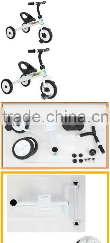 bt-016011 toy tricycle(china) Children ride on pedal tricycle (white/red)