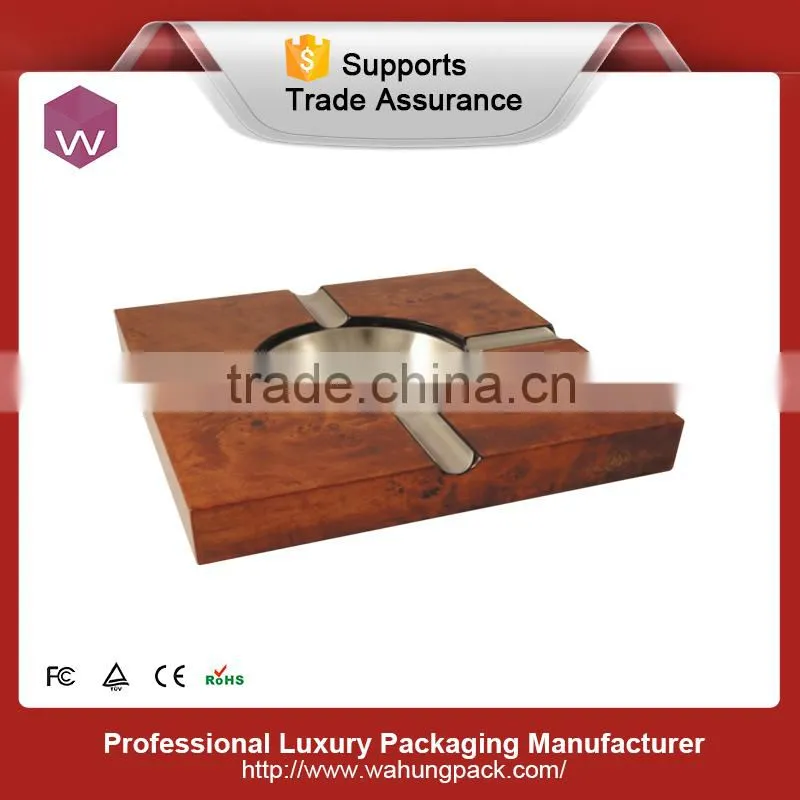 Hot sale wooden cigar ashtray vintage for gift(WH-3884-ML)