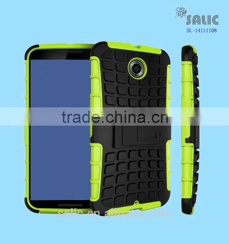 Silicon phone case with stand For google nexus 6