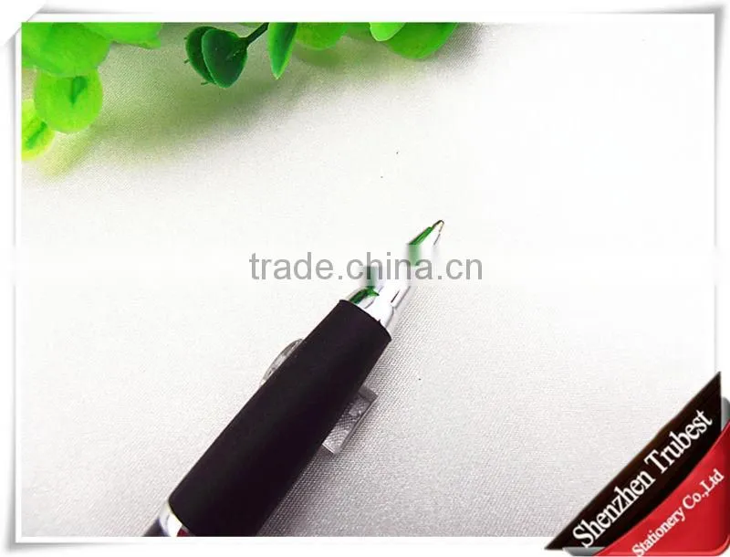 Metal ballpoint pen with Silicon rubber
