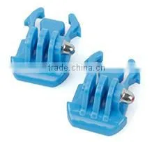 2PCS Helmet Mount Base Quick-Release Adapter Buckle for GoPro Hero 4/3+/3