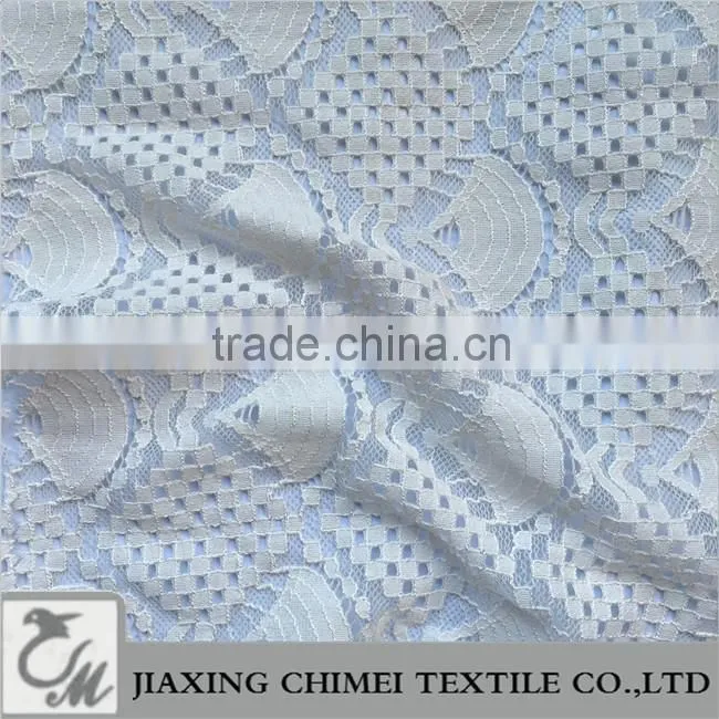 fan shape jacquard lace fabric