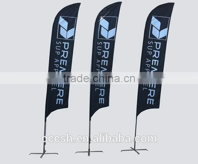 Advertising Feather Teardrop Flag Stand Banner Beach Flag