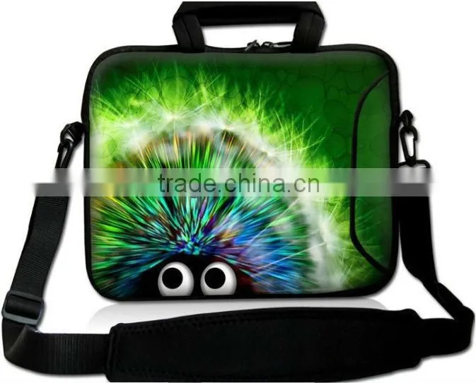 Fashion artwork printing and high quality neoprene laptop bag