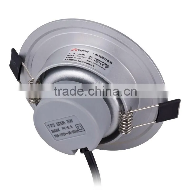2.5 inch lamp HTD721 3W led down light living room bedroom kitchen recessed LED downlight